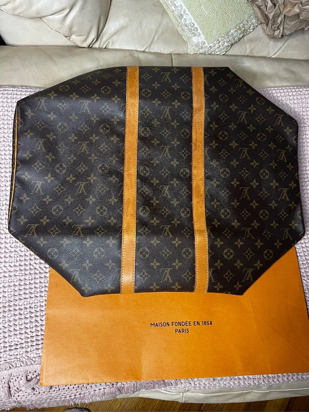 Louis Vuitton Vintage Keepall 55 Duffle Travel Bag